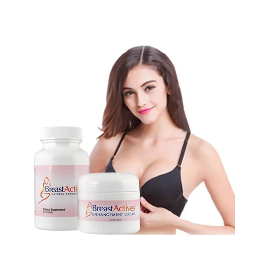 Breast Actives Breast Enhancement Cream & Capsules Combo