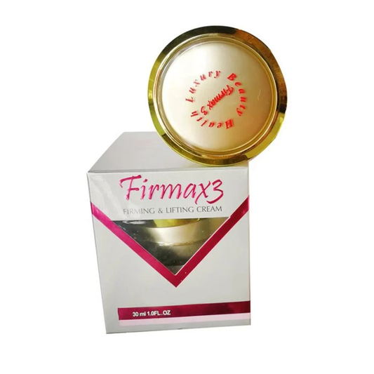 Firmax3 Firming & Lifting Cream jar with gold lid on a white background