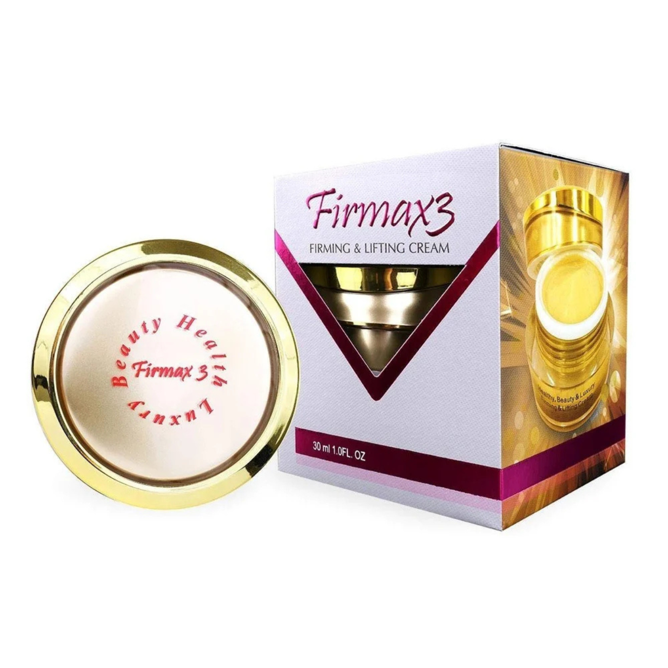 Firmax3 Firming & Lifting Cream jar and packaging on a white background